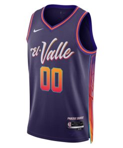 Alternative view of Phoenix Suns Nike Unisex 2023/24 Custom Swingman Jersey - Purple - City Edition