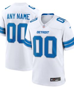 Detroit Lions Nike Custom Game Jersey - White