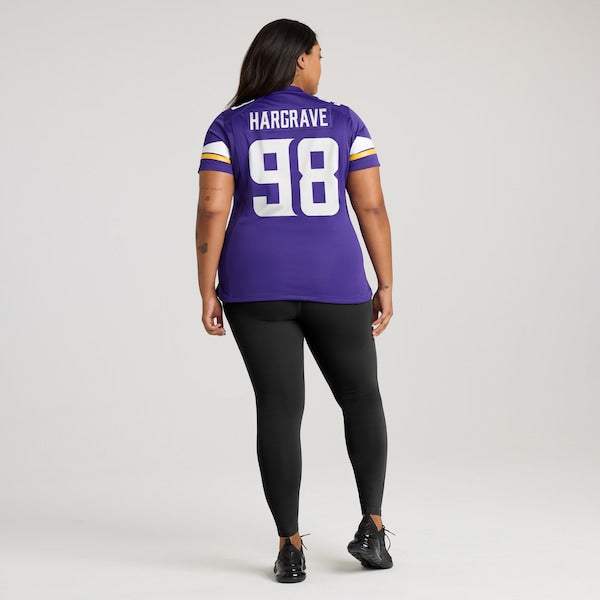 Javon Hargrave Minnesota Vikings Nike Women's Team Game Jersey - Purple - Image 7