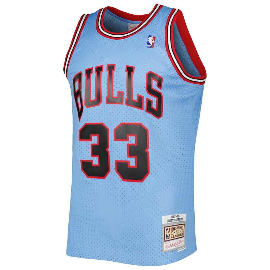 Scottie Pippen Chicago Bulls 1997-98 Hardwood Classics Reload 3.0 Swingman Jersey - Light Blue - Image 2