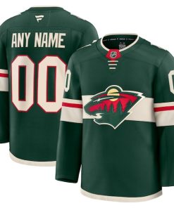Alternative view of Minnesota Wild  Home Premium Custom Jersey - Green/White