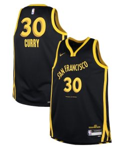 Stephen Curry Golden State Warriors Nike Youth  Swingman Replica Jersey - City Edition - Black