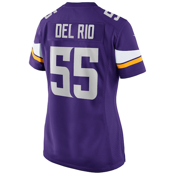 Jack Del Rio Minnesota Vikings Nike Women's Game Retired Player Jersey - Purple - Image 3