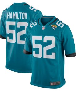 DaVon Hamilton Jacksonville Jaguars Nike Game Jersey - Teal