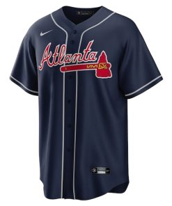 Alternative view of Matt Olson Atlanta Braves Nike Alternate Replica Player Jersey - Navy