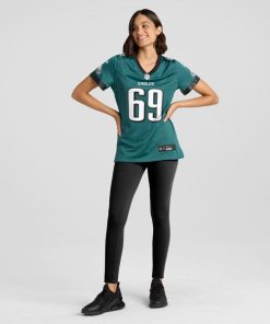 Landon Dickerson Philadelphia Eagles Nike Women's Team Game Jersey - Midnight Green