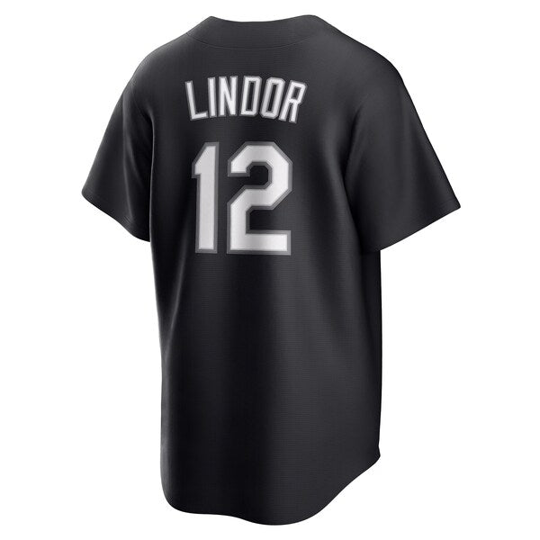Francisco Lindor New York Mets Nike Lights Out Replica Player Jersey - Black - Image 5