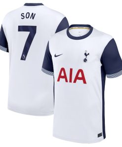 Alternative view of Son Heung-Min Tottenham Hotspur Nike 2024/25 Home Replica Player Jersey - White