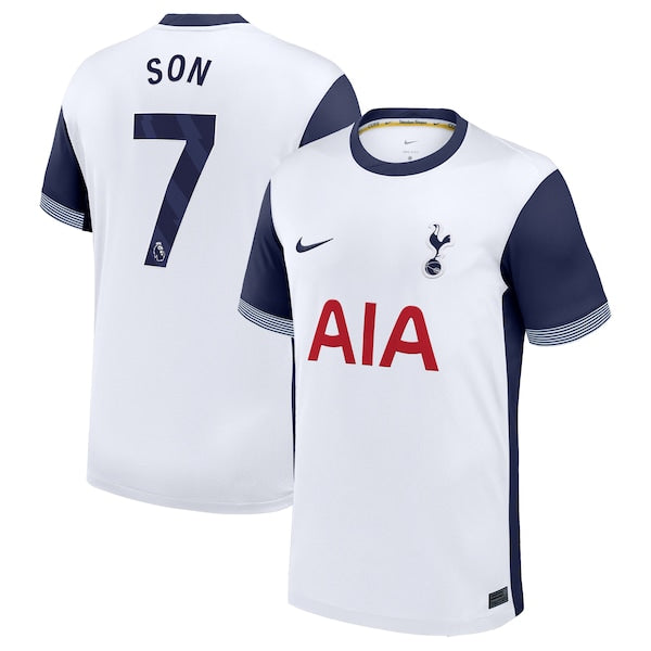 Son Heung-Min Tottenham Hotspur Nike 2024/25 Home Replica Player Jersey - White - Image 2