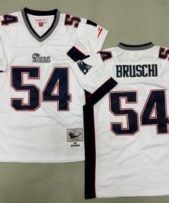 Tedy Bruschi New England Patriots Authentic Throwback Retired Player Jersey