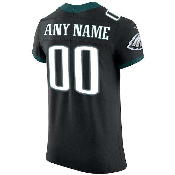 Philadelphia Eagles Nike Vapor Untouchable Custom Elite Jersey - Black - Image 3