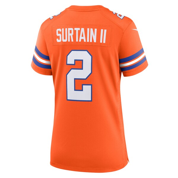 Patrick Surtain II Denver Broncos Nike Women's Mile High Collection 1977 Throwback Player Game Jersey - Orange - Image 3