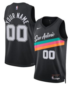 San Antonio Spurs Nike Unisex 2025/26 City Edition Swingman Custom Jersey - Black