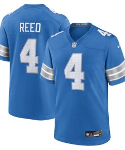 D.J. Reed Detroit Lions Nike Team Game Jersey -  Blue