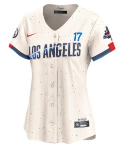 Alternative view of Shohei Ohtani Los Angeles Dodgers Nike Women's 2024 World Series Champions City Connect Limited Player Jersey - Cream