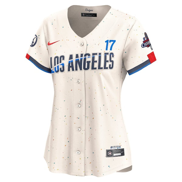 Shohei Ohtani Los Angeles Dodgers Nike Women's 2024 World Series Champions City Connect Limited Player Jersey - Cream - Image 2