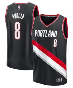 Deni Avdija Portland Trail Blazers  Fast Break Replica Player Jersey - Icon Edition - Black
