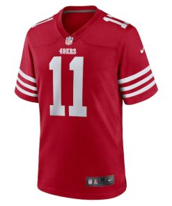 Alternative view of Brandon Aiyuk San Francisco 49ers Nike Women's Team Game Player Jersey - Scarlet