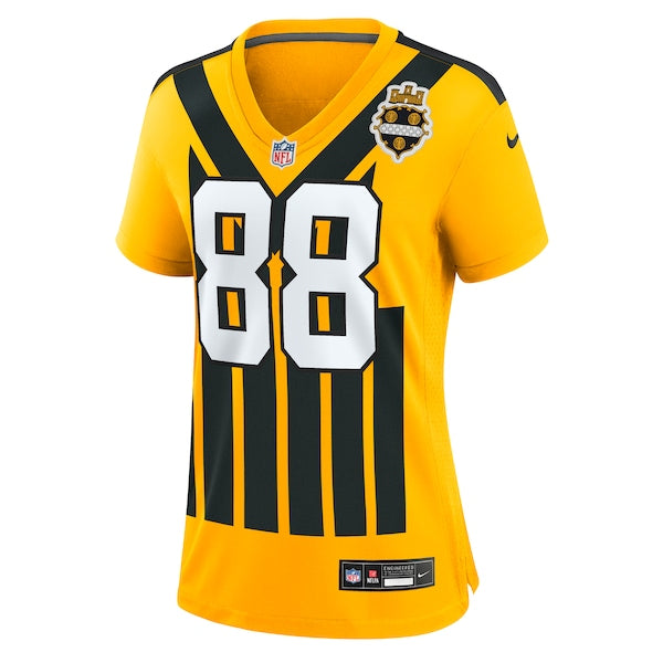 Pat Freiermuth Pittsburgh Steelers Nike Women's Alternate 1933 Throwback Game Jersey - Gold - Image 2