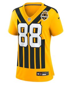 Alternative view of Pat Freiermuth Pittsburgh Steelers Nike Women's Alternate 1933 Throwback Game Jersey - Gold