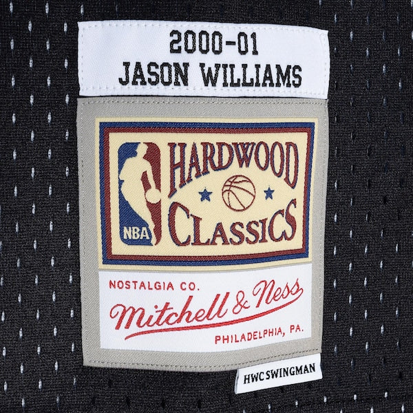 Jason Williams Sacramento Kings Hardwood Classics 2000/01 Split Swingman Jersey - Purple/Black - Image 4