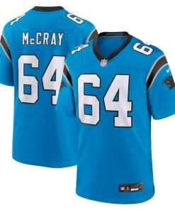 Justin McCray Carolina Panthers Nike Alternate Game Jersey - Blue/Black