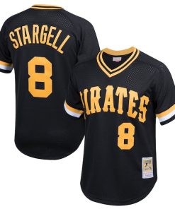 Willie Stargell Pittsburgh Pirates Youth Cooperstown Collection Mesh Batting Practice Jersey - Black