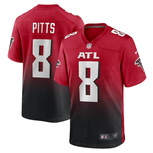 Kyle Pitts Atlanta Falcons Nike Alternate Game Jersey - Red/Black - Image 3