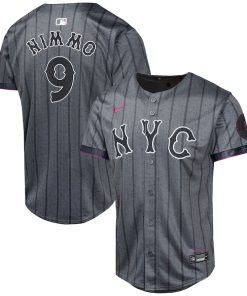 Brandon Nimmo New York Mets Nike Youth 2024 City Connect Limited Player Jersey - Graphite