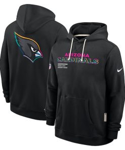Arizona Cardinals Nike 2025 NFL Crucial Catch Sideline Standard Issue Dri-FIT Hoodie - Black