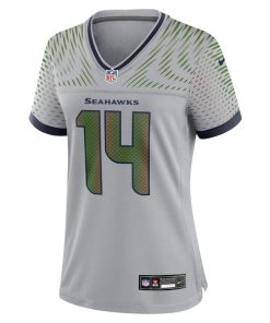 Alternative view of Sam Darnold Seattle Seahawks Nike Women's 2025 Rivalries Collection Game Jersey - Wolf Gray