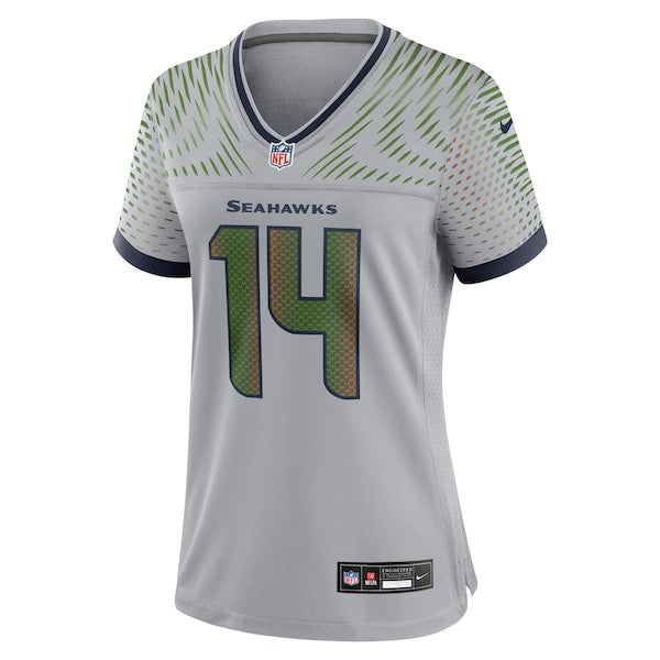 Sam Darnold Seattle Seahawks Nike Women's 2025 Rivalries Collection Game Jersey - Wolf Gray - Image 2