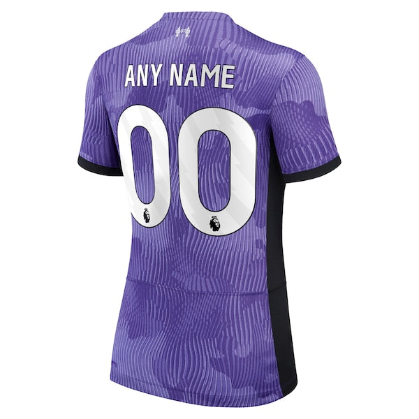 Liverpool Nike Women's 2023/24 Third Stadium Replica Custom Jersey - Purple - Image 3