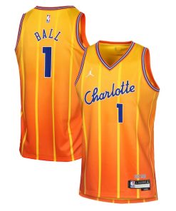 LaMelo Ball Charlotte Hornets Nike Youth 2025/26 City Edition Swingman Jersey - Orange