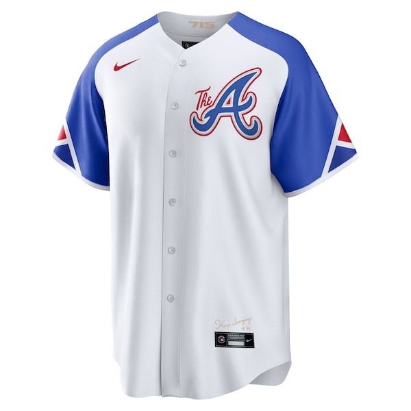 Ozzie Albies Atlanta Braves Nike 2023 City Connect Replica Player Jersey - White - Image 2