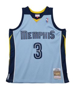 Alternative view of Allen Iverson Memphis Grizzlies 2009/10 Hardwood Classics Swingman Jersey - Light Blue