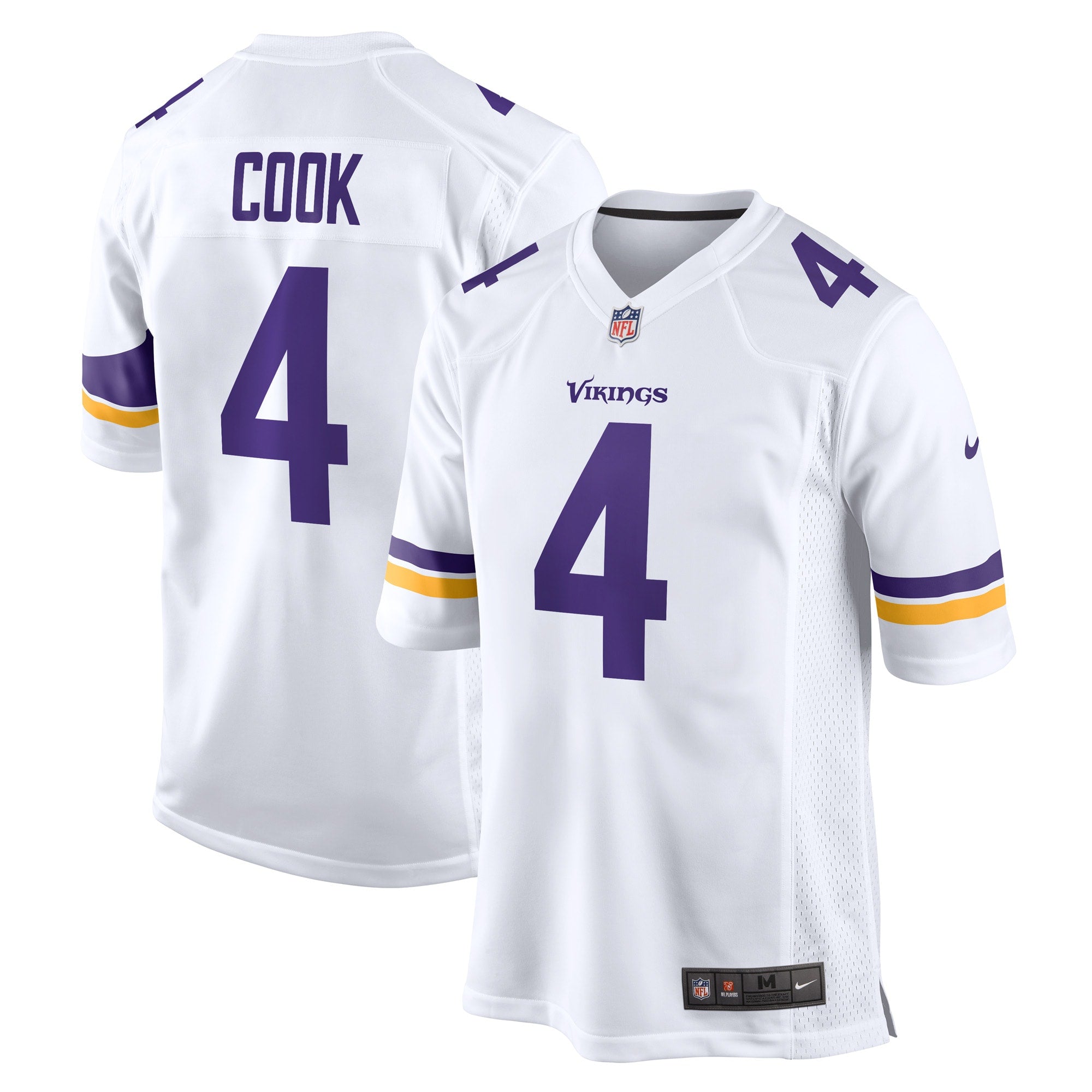 Dalvin Cook Minnesota Vikings Nike Game Jersey - Purple/White - Image 6