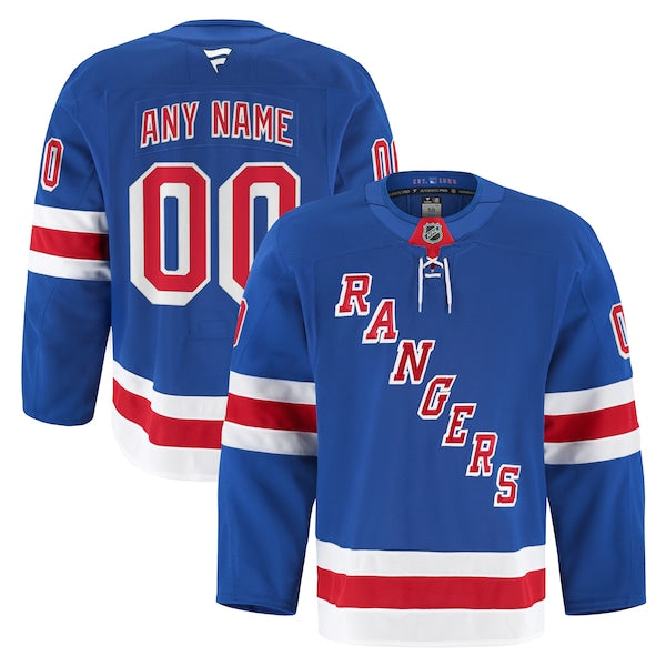 New York Rangers Home Authentic Pro Custom Jersey - Royal