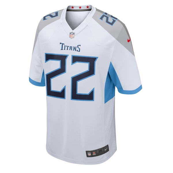 Derrick Henry Tennessee Titans Nike Youth Game Jersey - White/Light Blue/Navy - Image 3