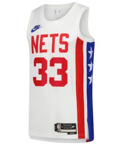 Alternative view of Nic Claxton Brooklyn Nets Nike Swingman Jersey - Classic Edition - White