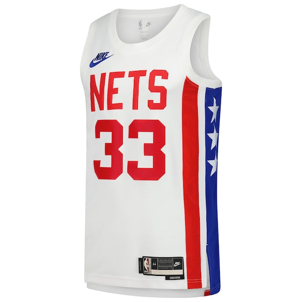 Nic Claxton Brooklyn Nets Nike Swingman Jersey - Classic Edition - White - Image 2