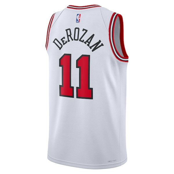 DeMar DeRozan Chicago Bulls Nike Unisex Swingman Jersey - Association Edition - White/Red - Image 6