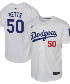 Mookie Betts Los Angeles Dodgers Nike Youth Home Limited Player Jersey - White
