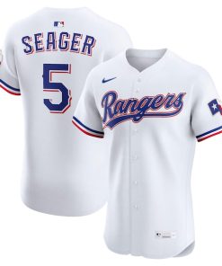 Corey Seager Texas Rangers Nike Home Elite Jersey - White