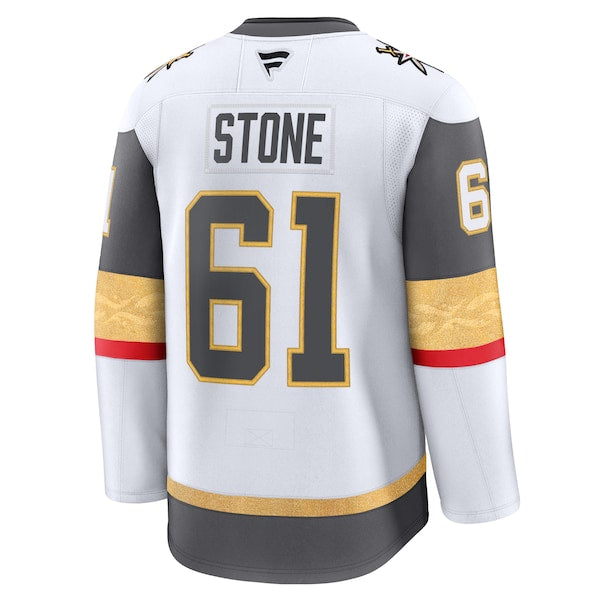 Mark Stone Vegas Golden Knights Away Premium Jersey - White/Gold/Gray - Image 4