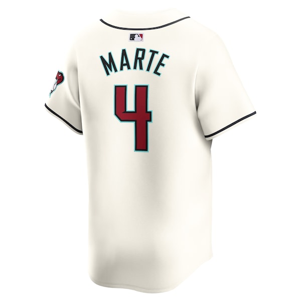 Ketel Marte Arizona Diamondbacks Nike Home Limited Player Jersey - White - Image 3