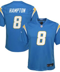 Omarion Hampton Los Angeles Chargers Nike Youth Team Game Jersey - Powder Blue