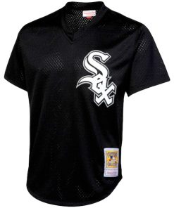 Alternative view of Bo Jackson Chicago White Sox Cooperstown Collection Big & Tall Mesh Batting Practice Jersey - Black