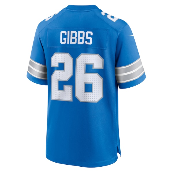 Jahmyr Gibbs Detroit Lions Nike Game Jersey - Blue - Image 4
