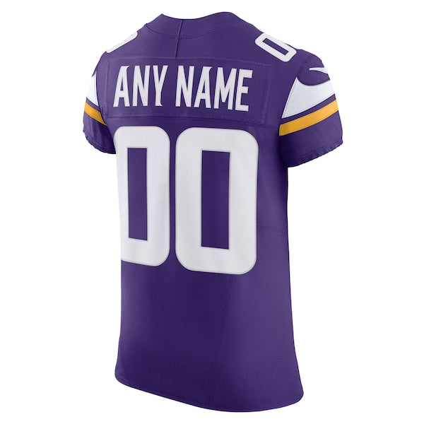 Minnesota Vikings Nike Vapor F.U.S.E. Elite Custom Jersey - Purple - Image 3
